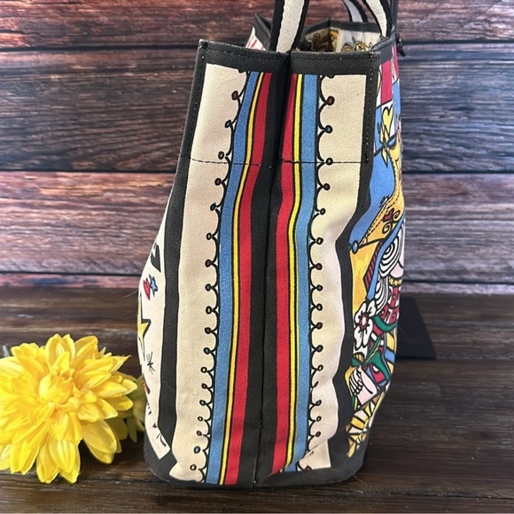 NWOT! Brighton Queen of Love Large Canvas Shopper Tote - Picture 2 of 11